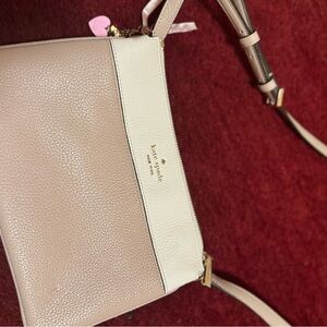 Kate Spade Cream and Mauve Crossbody Bag